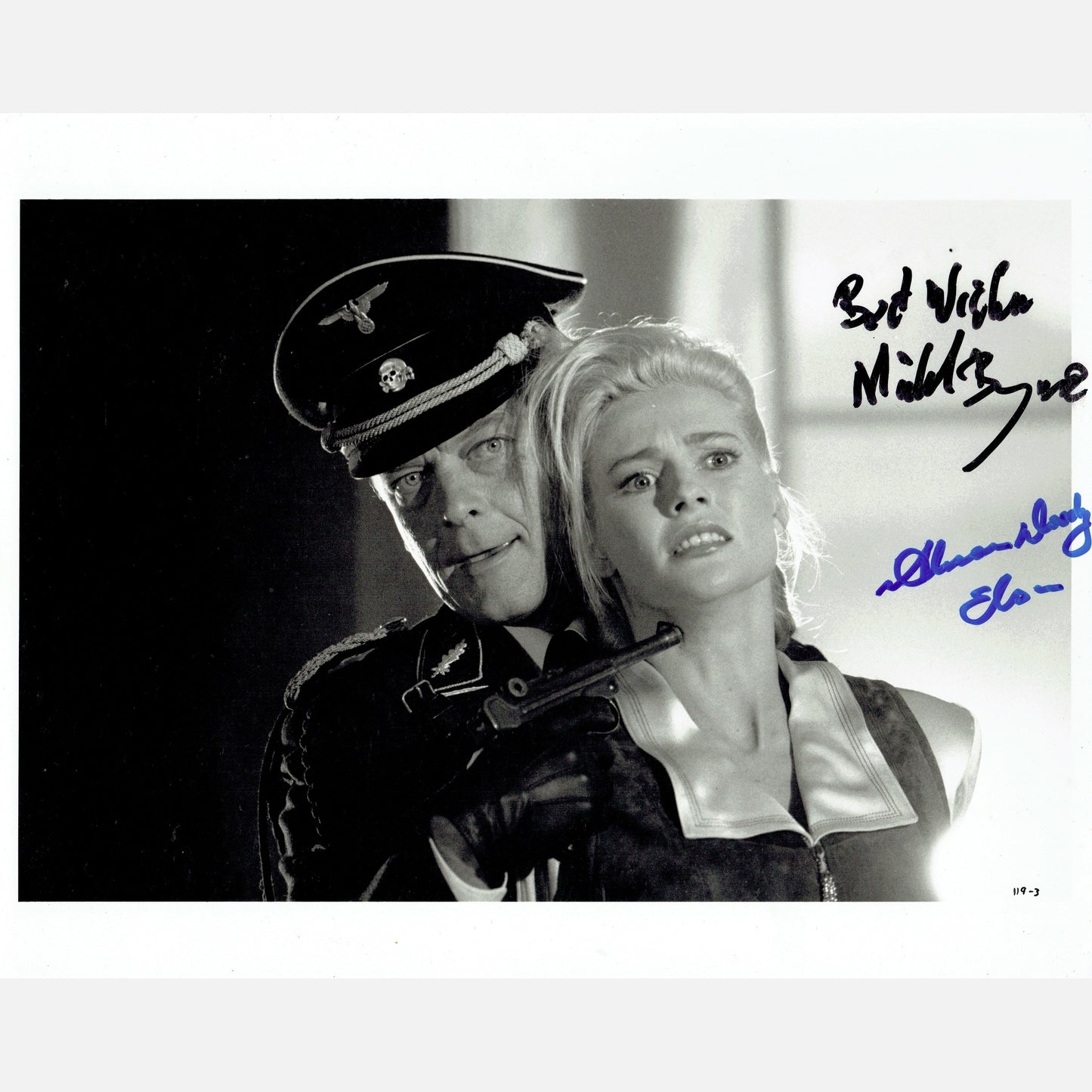 MICHAEL BYRNE & ALISON DOODY autographs ACOA signed 8x10 photography INDIANA JONES 8x10