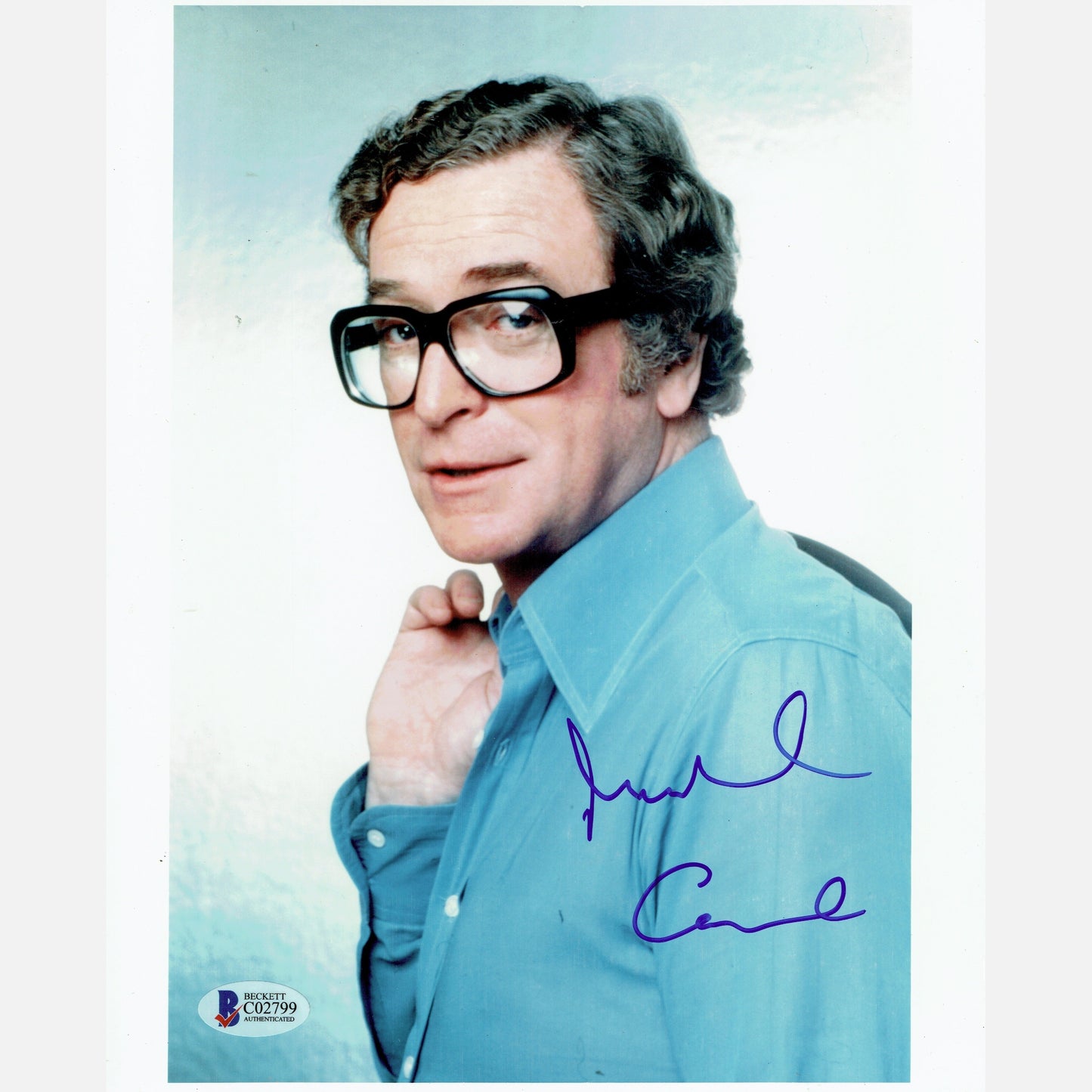 MICHAEL CAINE autograph BECKETT signed 8x10 photography 8x10