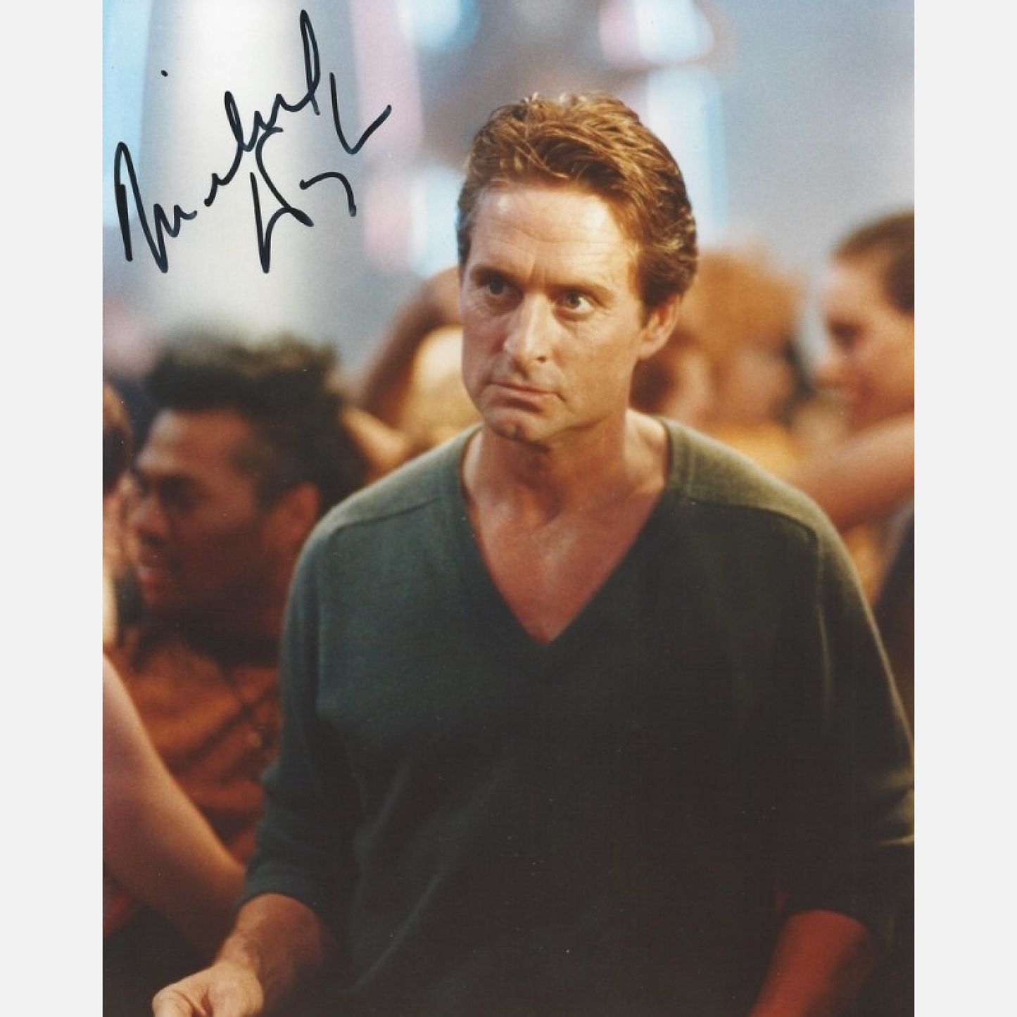 MICHAEL DOUGLAS autograph ACOA signed 8x10 photography BASIC INSTINCT 8x10