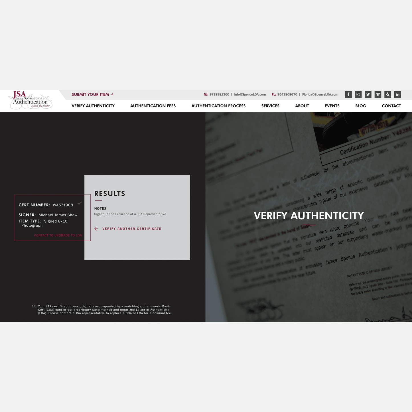 MICHAEL JAMES SHAW autograph JSA signed 8x10 photography AVENGERS 8x10