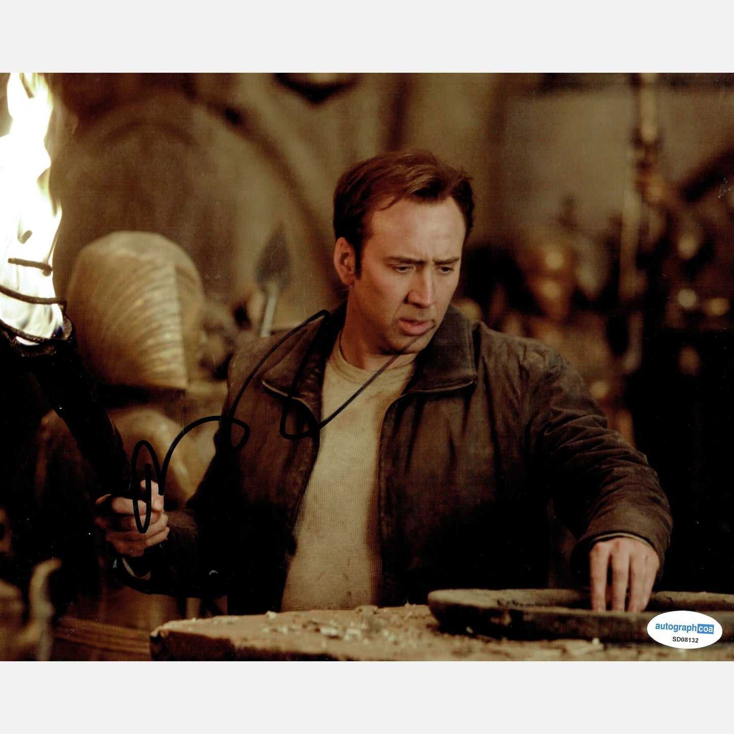 NICHOLAS CAGE autograph ACOA signed 8x10 photography National Treasure 8x10