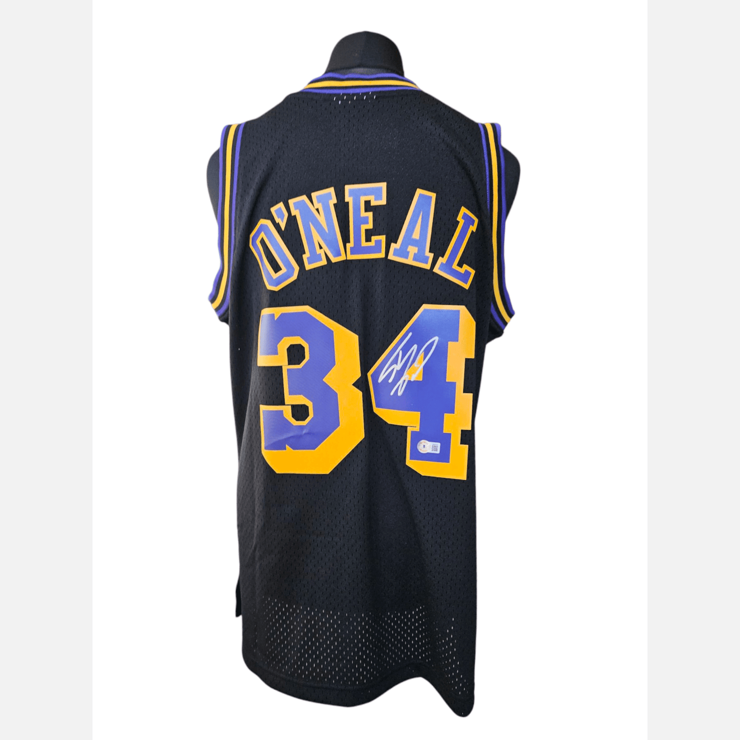 Autograf SHAQUILLE O'NEAL Certyfikat BECKETT Koszulka M&N LA LAKERS