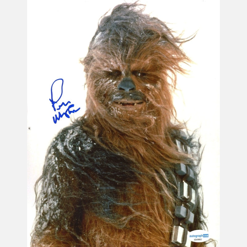 PETER MAYHEW autograph ACOA signed 8x10 photography STAR WARS 8x10