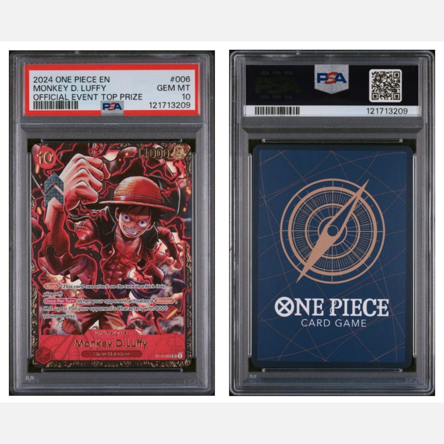 Monkey.D.Luffy (ST10-006) PSA 10