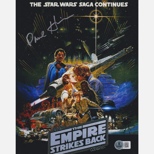 Autograf PAUL HIRSCH Certyfikat BECKETT 20x25 cm GWIEZDNE WOJNY