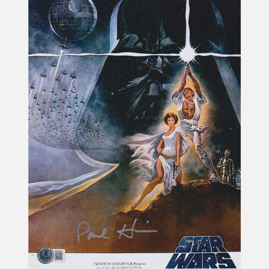 Autograf PAUL HIRSCH Certyfikat BECKETT 20x25 cm GWIEZDNE WOJNY