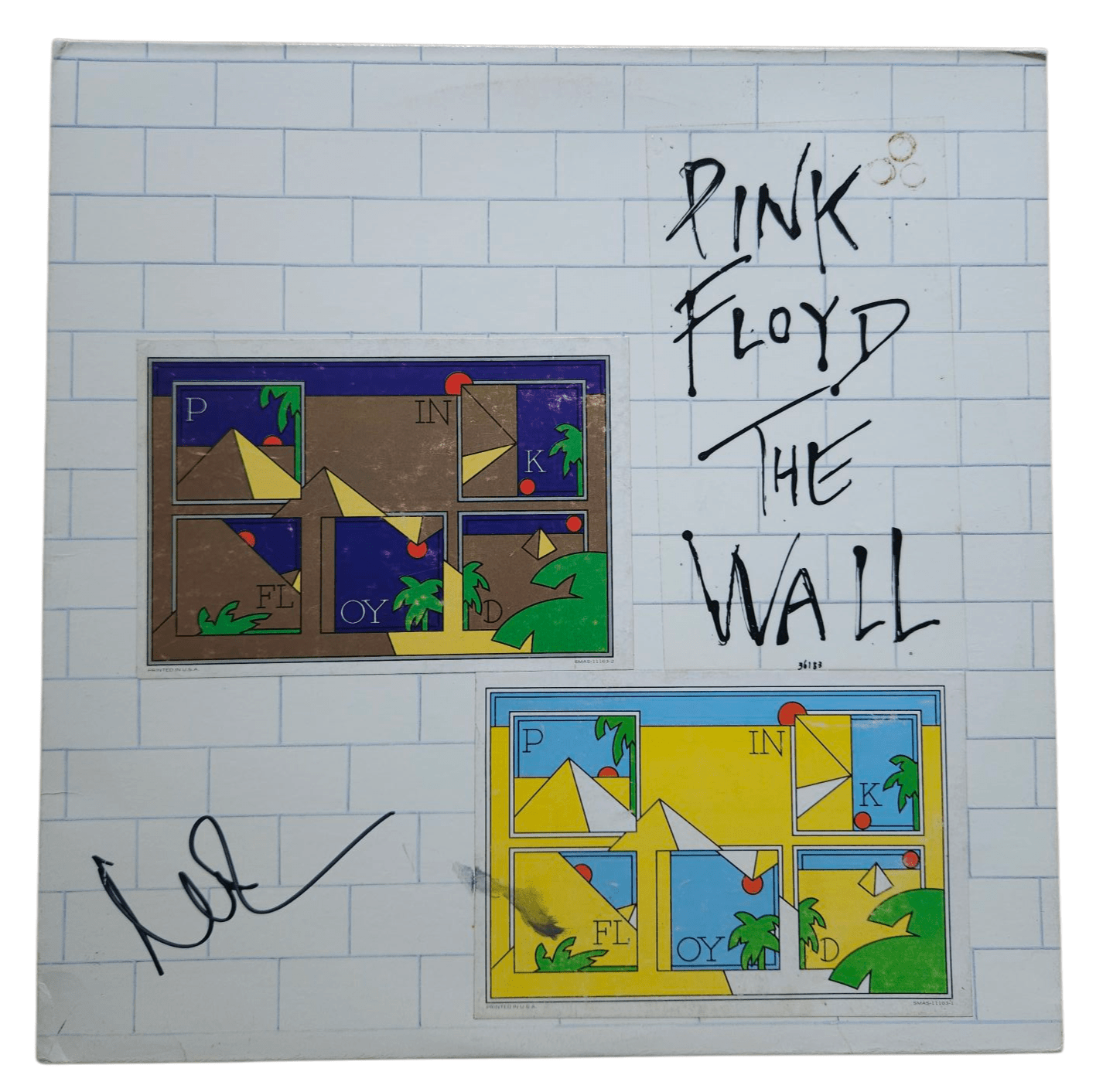 Autograf PINK FLOYD - NICK MASON Certyfikat ACOA Płyta winylowa The Wall