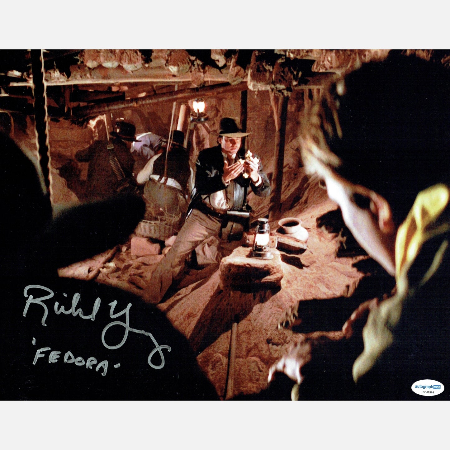 RICHARD YOUNG autograph ACOA signed 11x14 photography INDIANA JONES 11x14