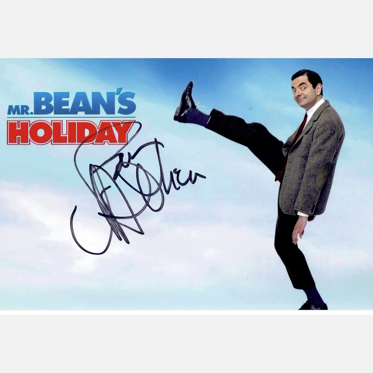 ROWAN ATKINSON autograph ACOA signed 6x9 photography MR. BEAN 6x9