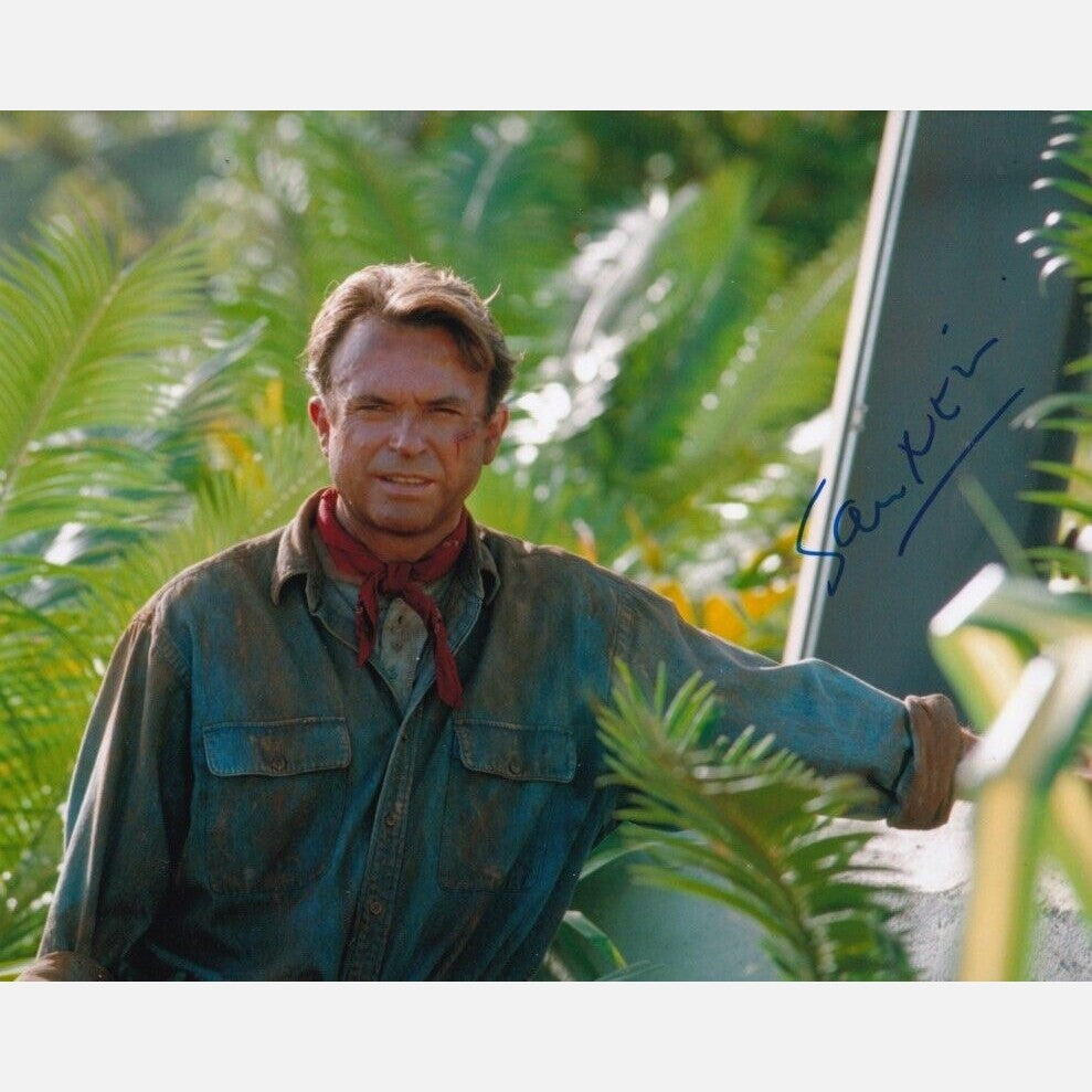SAM NEILL autograph ACOA signed 8x10 photography Jurassic Park 8x10