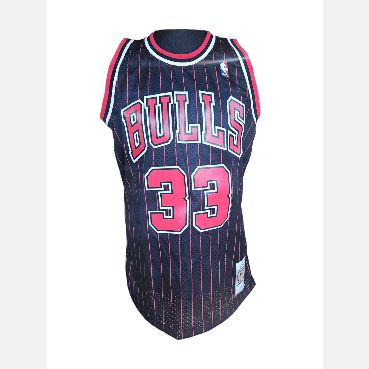 SCOTTIE PIPPEN autograph BECKETT certificate signed NBA M&N jersey Chicago Bulls Jersey