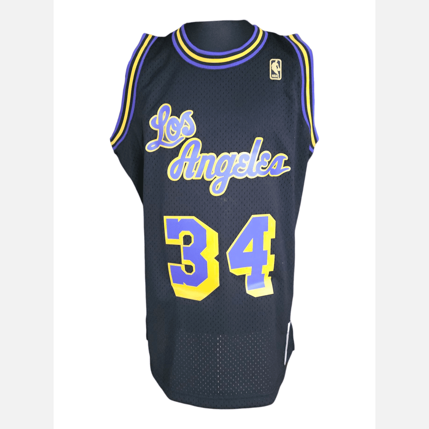 SHAQUILLE O'NEAL autograph BECKETT certificate signed NBA M&N jersey LA LAKERS Jersey