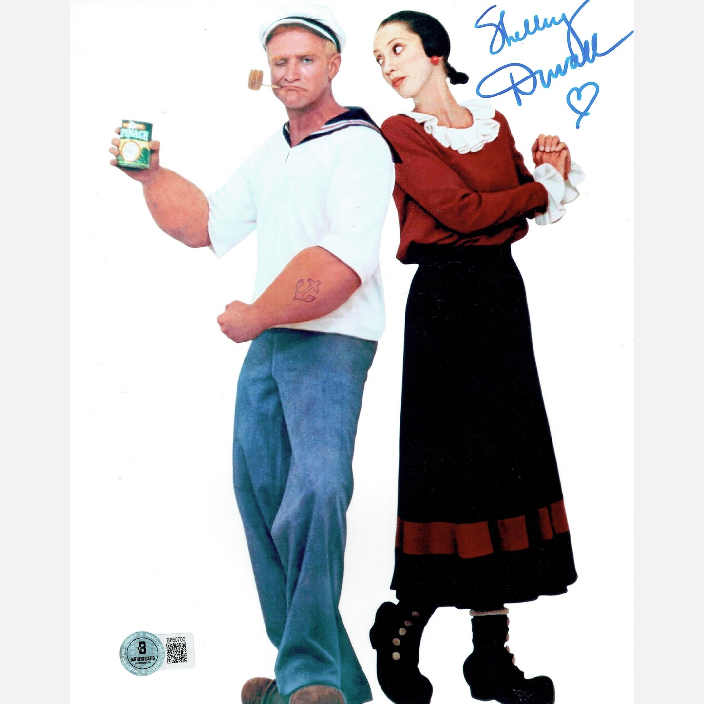 SHELLEY DUVALL autograph Beckett signed 8x10 photography POPEYE 8x10