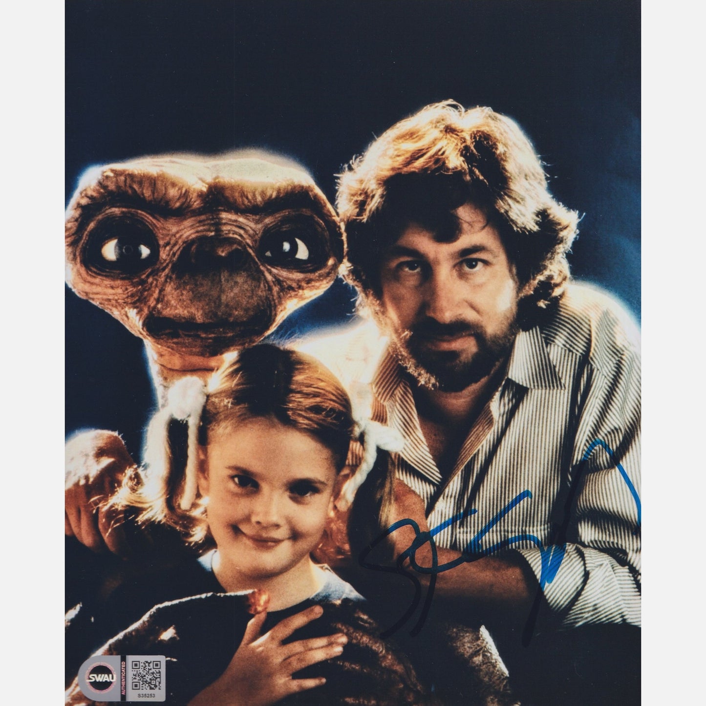 STEVEN SPIELBERG autograph SWAU signed 8x10 photography ET 8x10