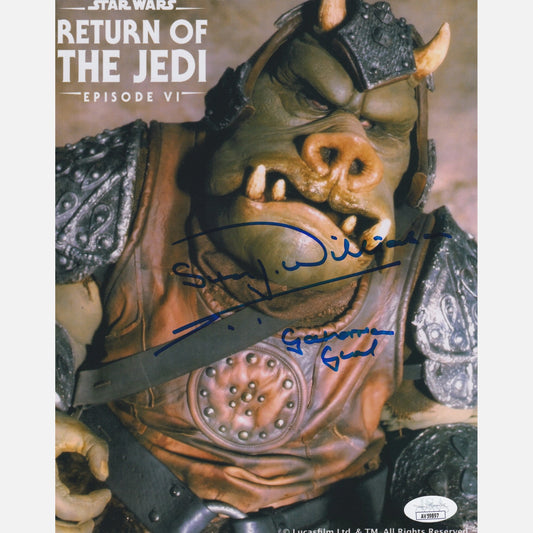 Autograf SIMON WILLIAMSON Certyfikat JSA 20x25 cm GWIEZDNE WOJNY