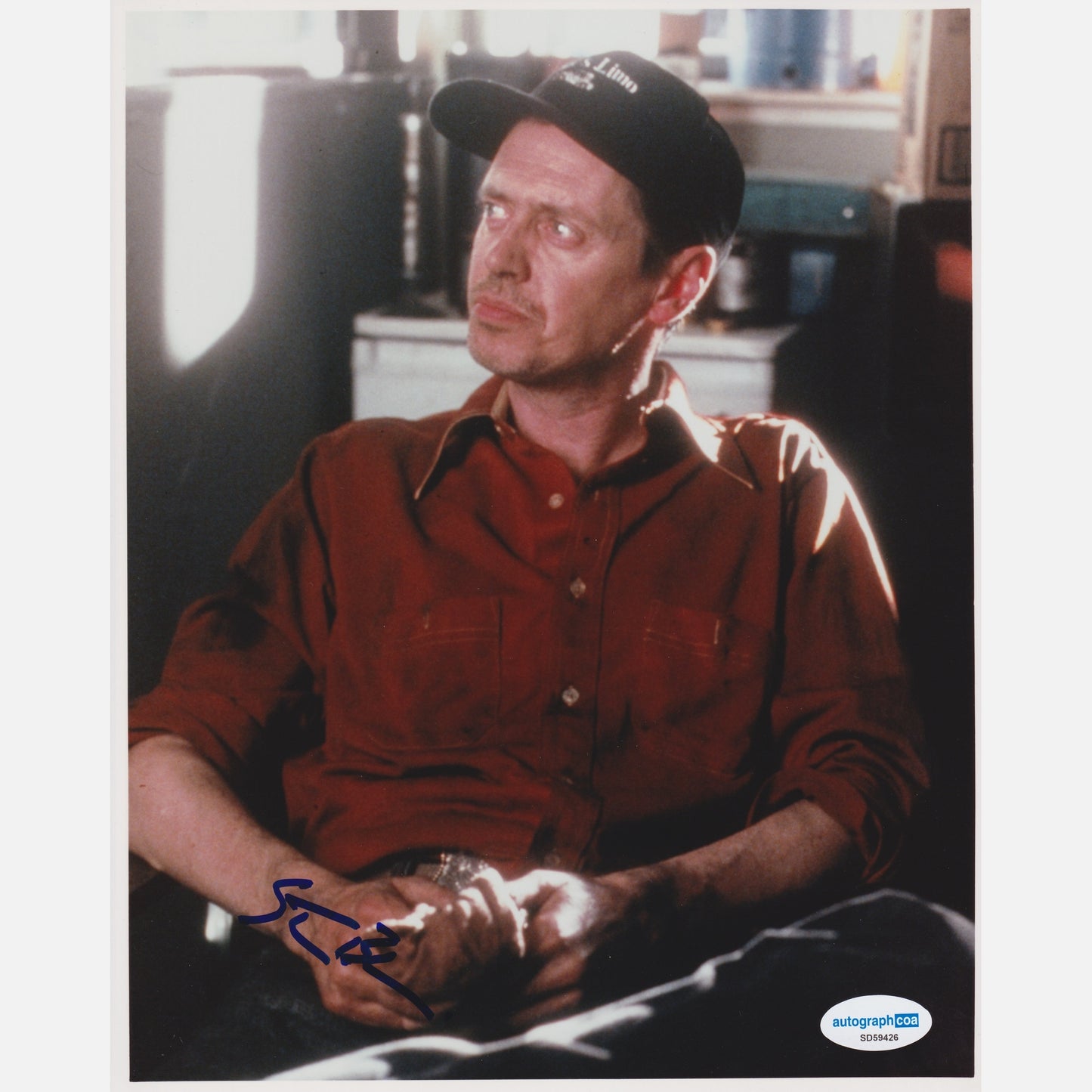 Autograf STEVE BUSCEMI Certyfikat ACOA 20x25 cm