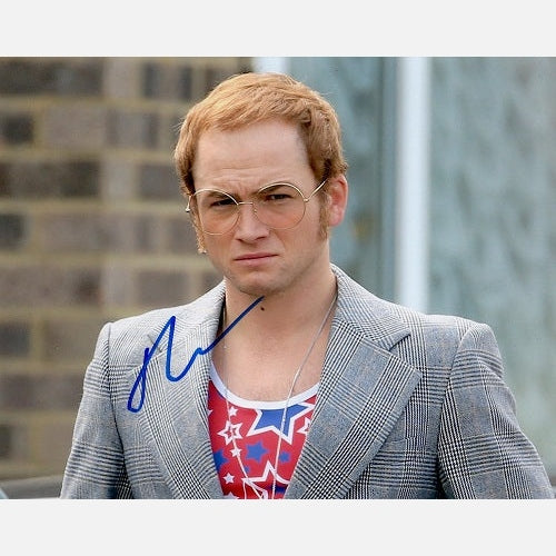 TARON EGERTON autograph ACOA signed 8x10 photography ROCKETMAN 8x10