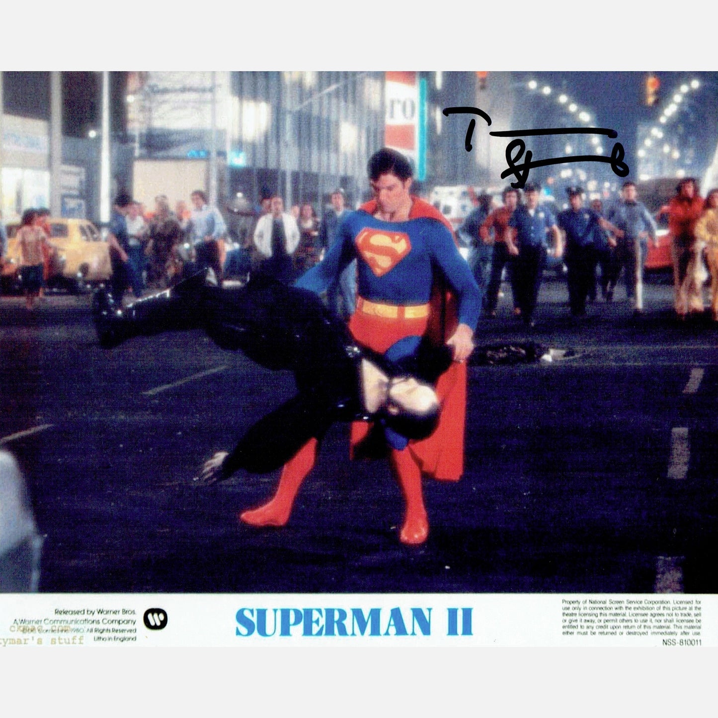 TERENCE STAMP autograph ACOA signed 8x10 photography SUPERMAN 8x10