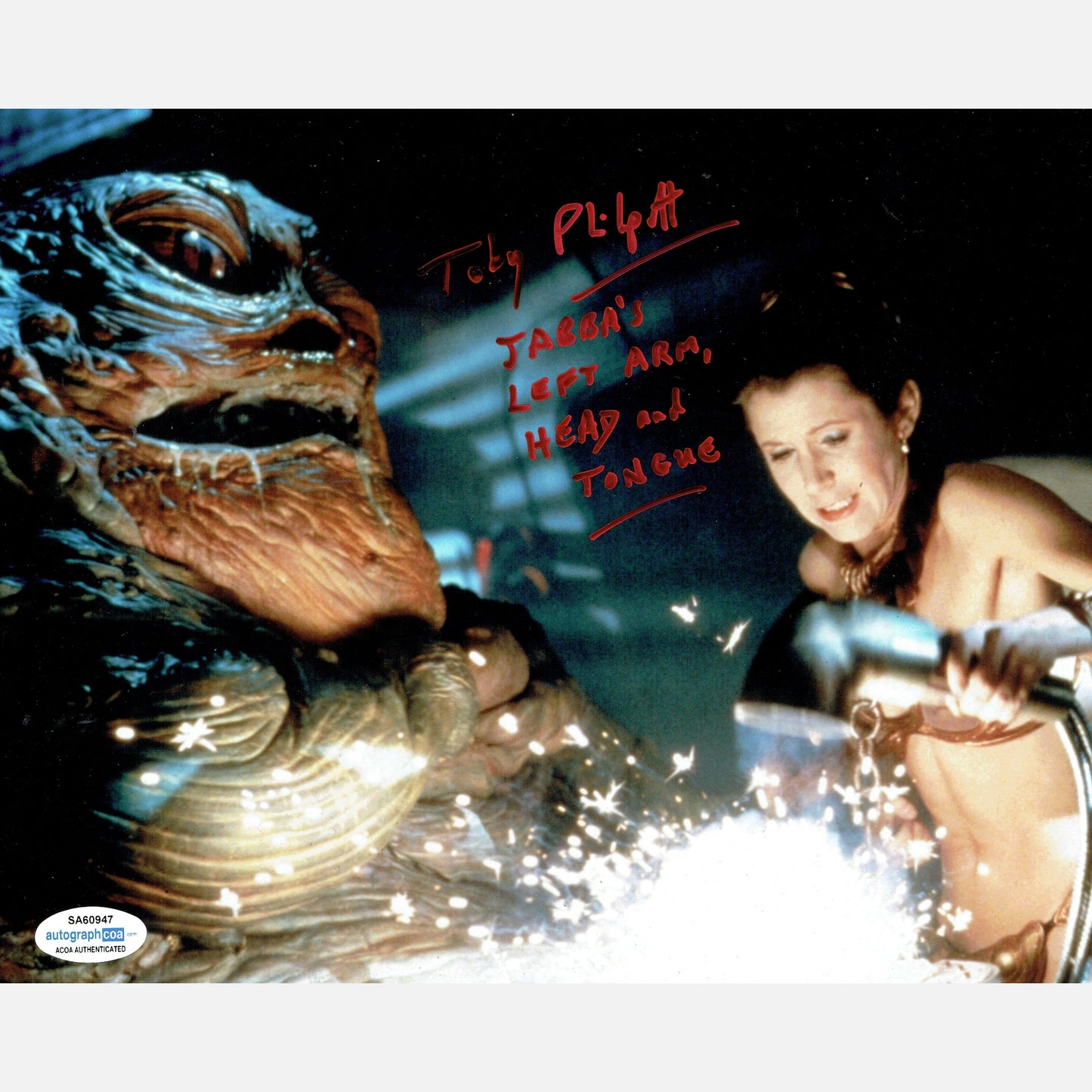 TOBY PHILPOTT autograph ACOA signed 8x10 photography STAR WARS 8x10