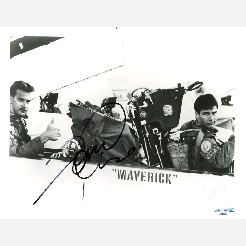 TOM CRUISE autograph ACOA signed 8x10 photography TOP GUN 8x10