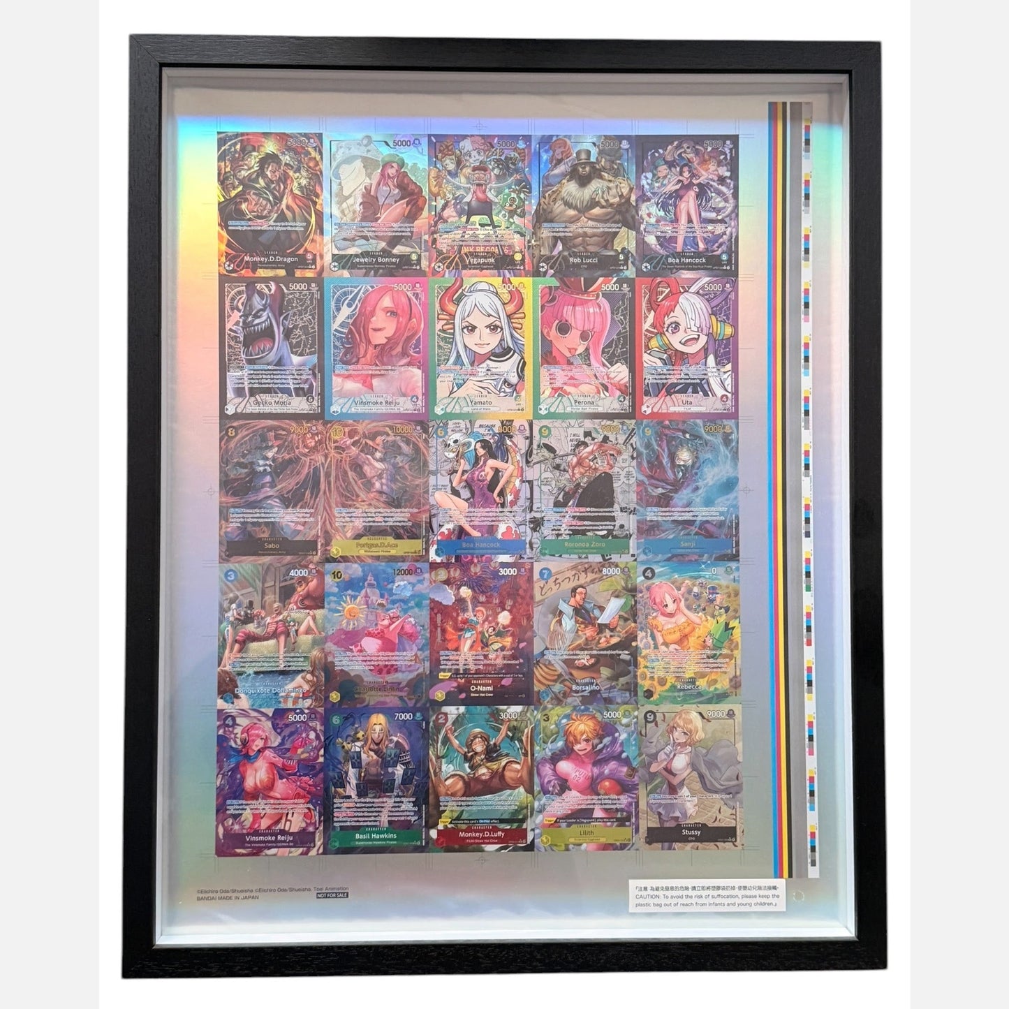 One Piece TCG Uncut Sheet OP06/OP07 with Boa Hancock and Roronoa Zoro mangas