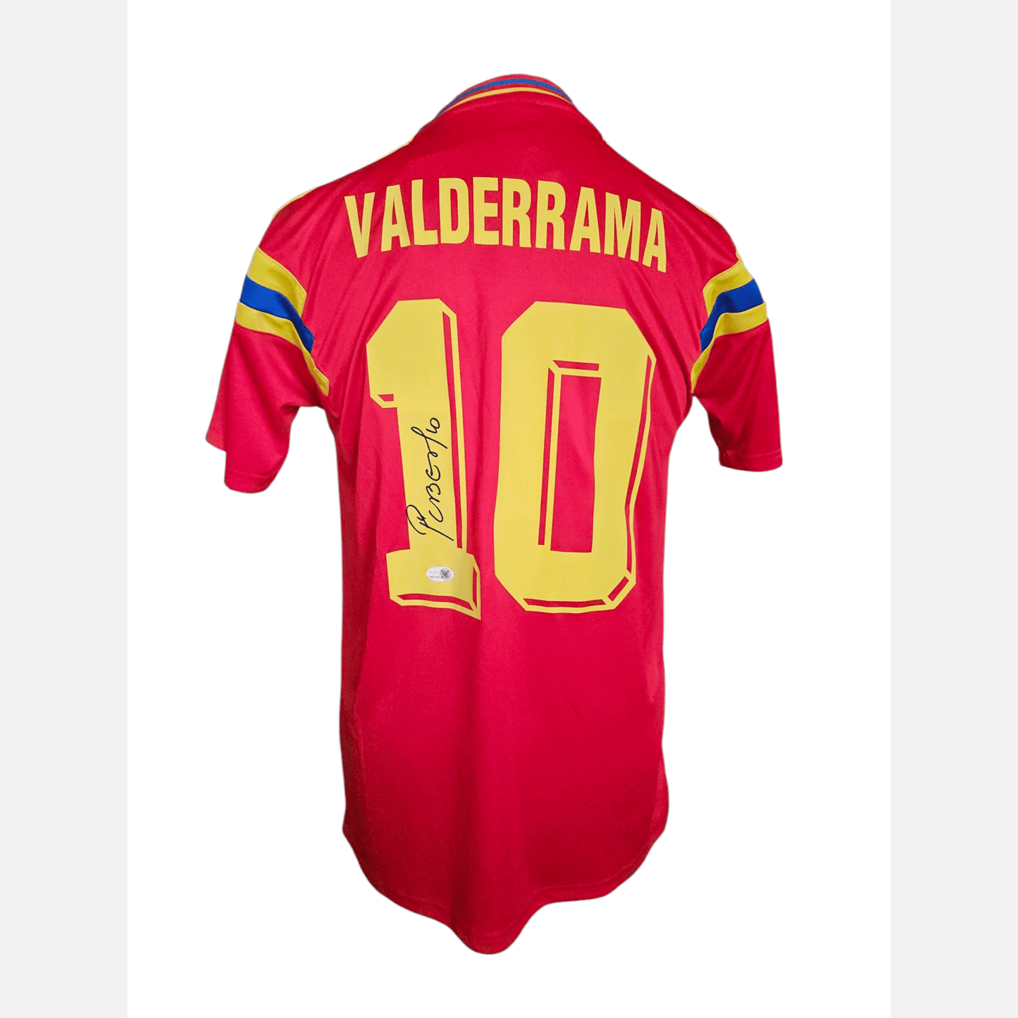 Autograf CARLOS VALDERRAMA na koszulce piłkarskiej Certyfikat Beckett Kolumbia