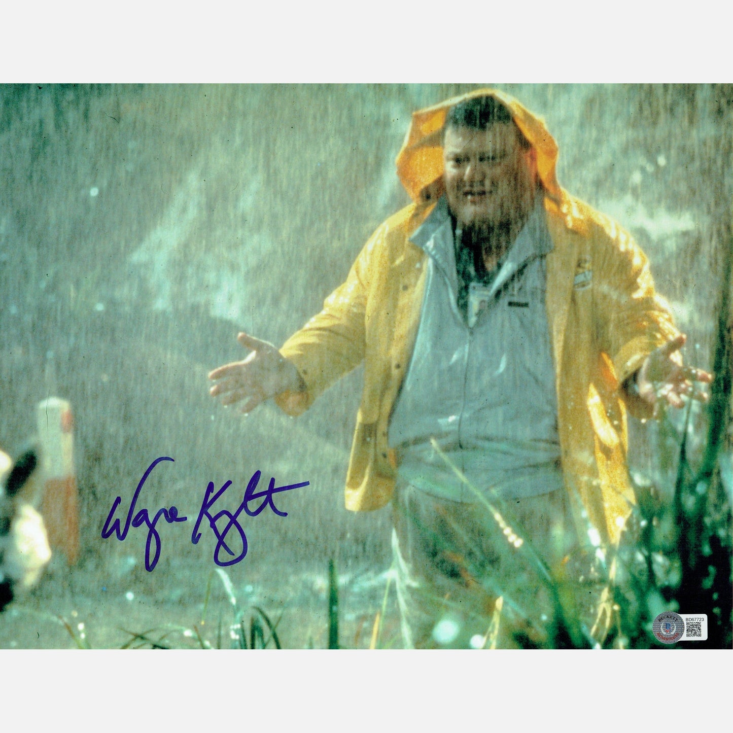 WAYNE KNIGHT autograph BECKETT signed 11x14 photography Jurassic Park 11x14