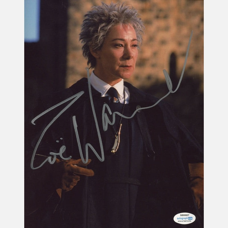 ZOE WANAMAKER autograph ACOA signed 8x10 photography HARRY POTTER 8x10