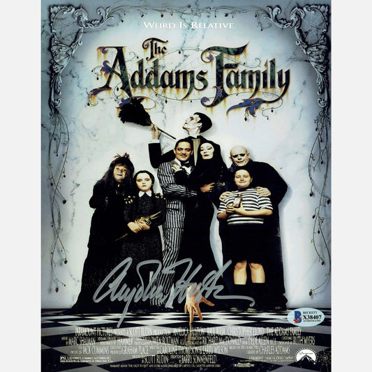 ANJELICA HUSTON autograph BECKETT signed 8x10 photography ADDAMS FAMILY 8x10
