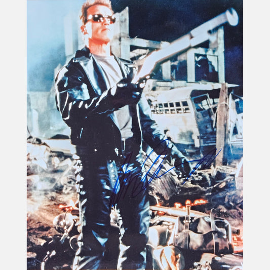 ARNOLD SCHWARZENEGGER autograph ACOA signed 8x10 photography TERMINATOR 8x10