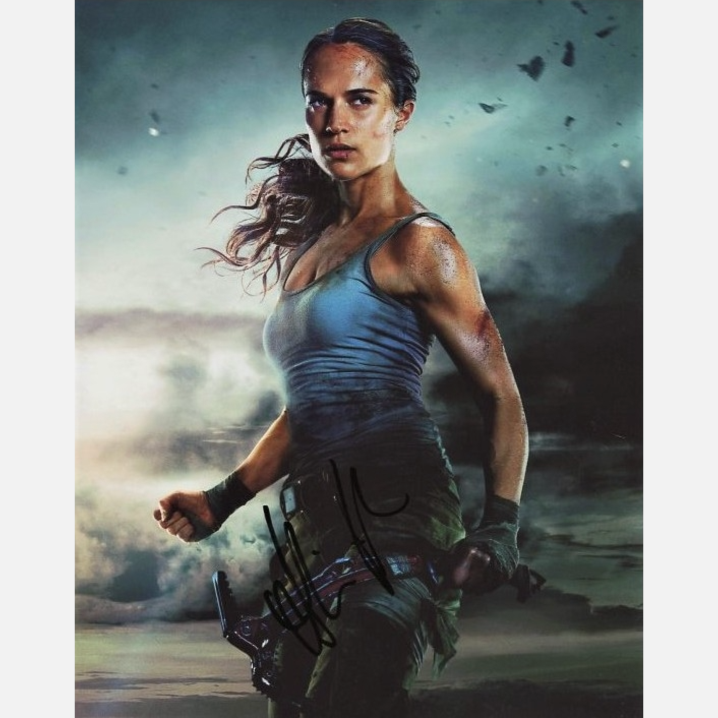 Autograf ALICIA VIKANDER Certyfikat ACOA 20x25 cm TOMB RAIDER