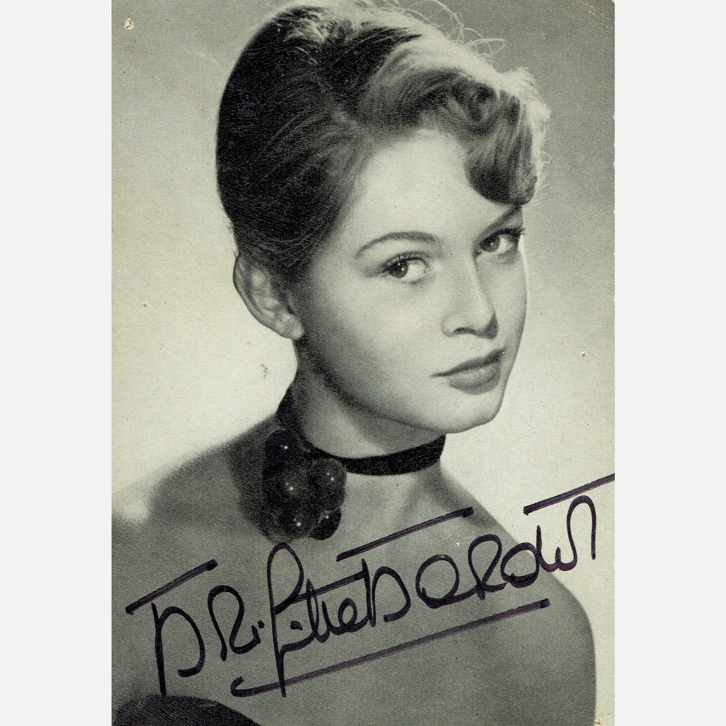 Autograf BRIGITTE BARDOT Certyfikat ACOA 10x15 cm Vintage