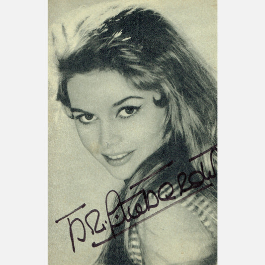 Autograf BRIGITTE BARDOT Certyfikat ACOA 9x14 cm Vintage