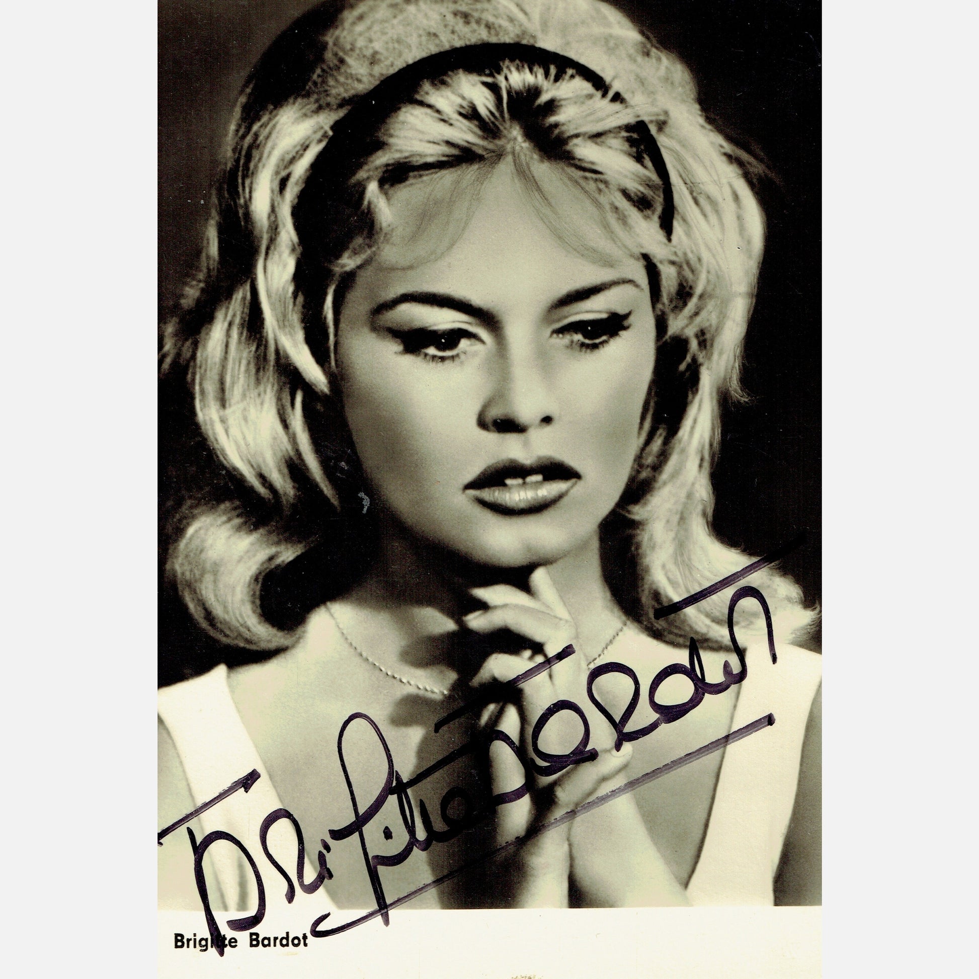 BRIGITTE BARDOT autograph ACOA signed 4x6 VINTAGE photography 4x6