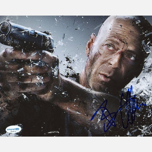 BRUCE WILLIS autograph ACOA signed 8x10 photography DIE HARD 8x10