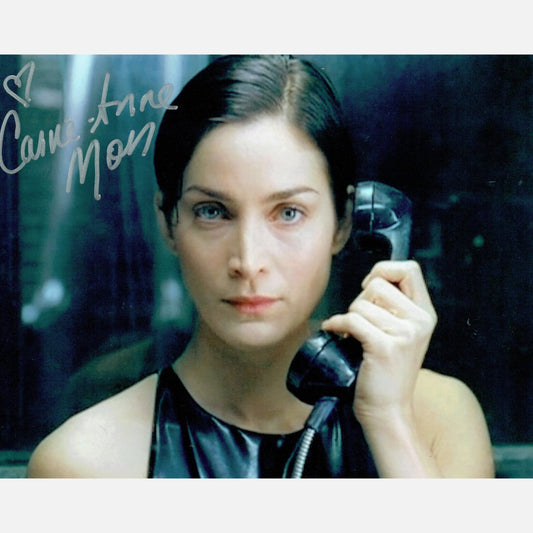 Autograf CARRIE-ANNE MOSS Certyfikat ACOA 20x25 cm MATRIX