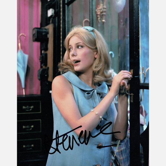 Autograf CATHERINE DENEUVE Certyfikat ACOA 20x25 cm