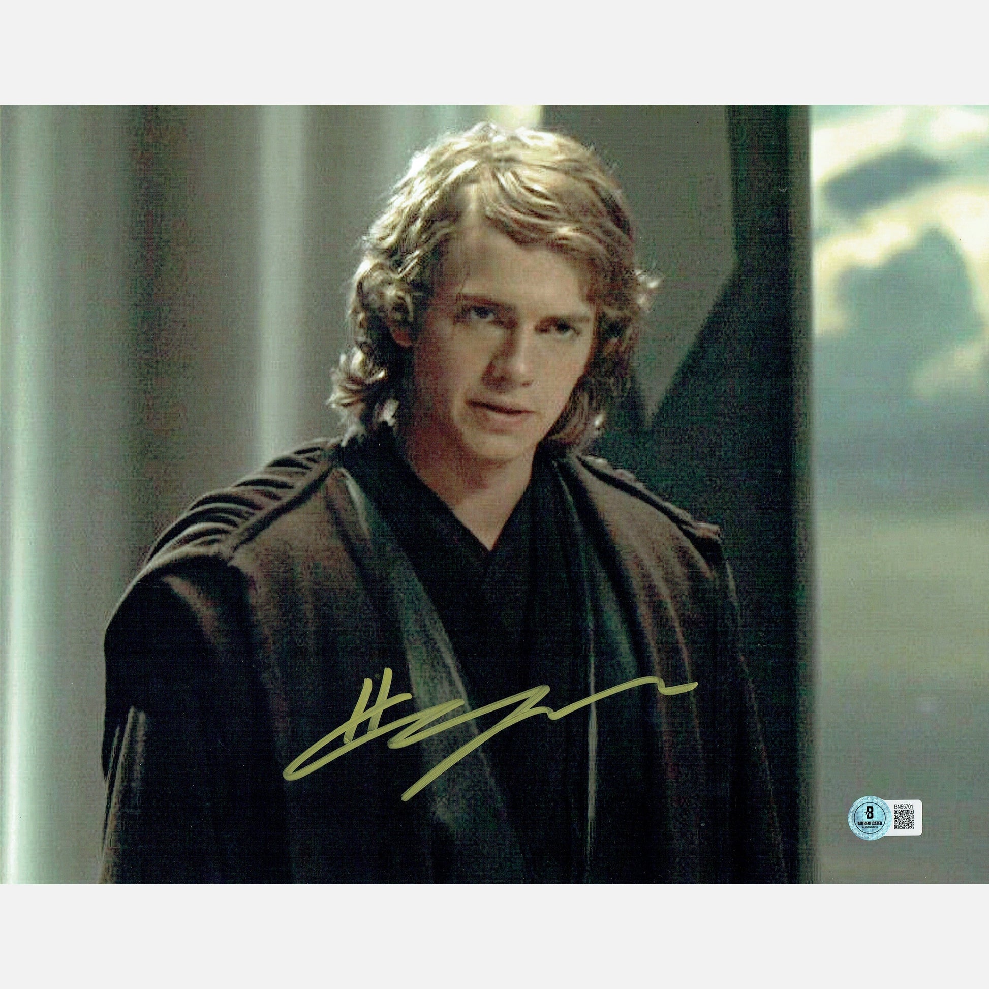 CHRISTOPHER HAYDEN autograph BECKETT signed 11x14 photography STAR WARS 11x14