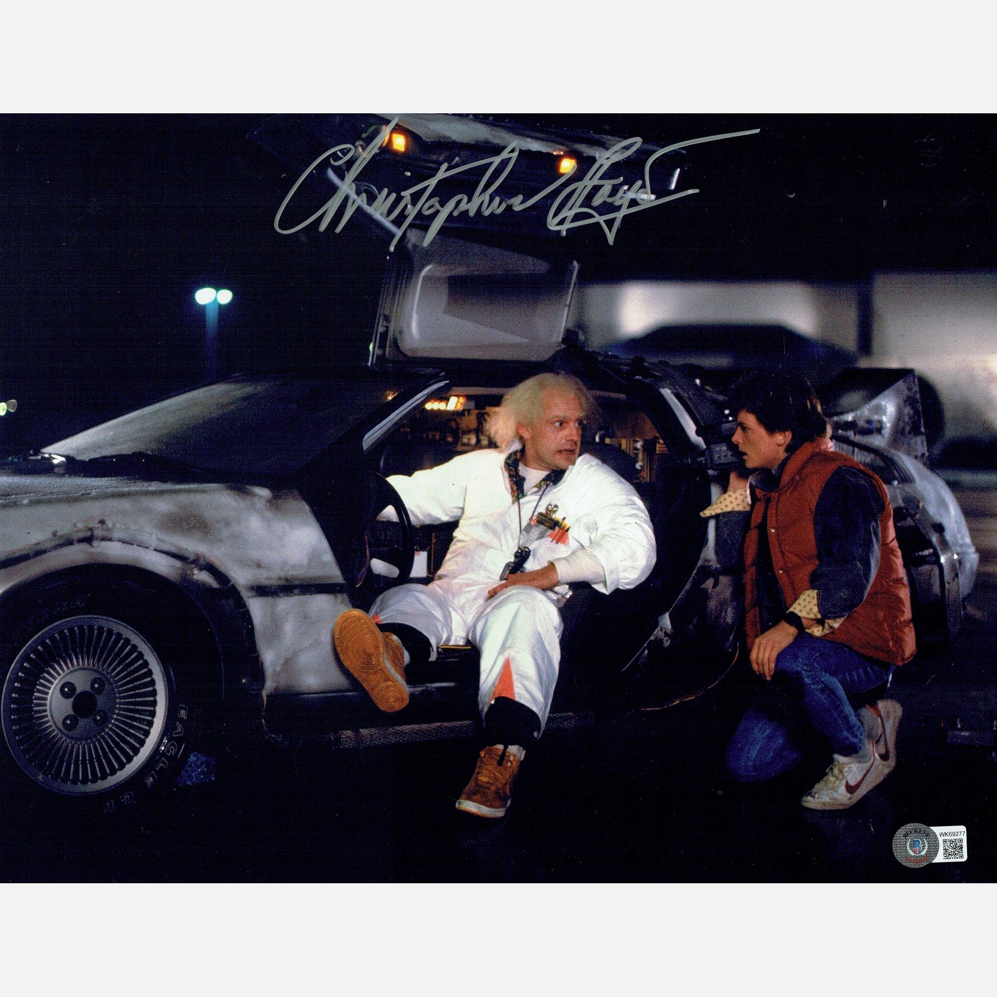 CHRISTOPHER LLOYD autograph BECKETT signed 11x14 photography Back to the Future 11X14