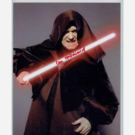 Autograf IAN McDIARMID Certyfikat ACOA 20x25 cm GWIEZDNE WOJNY