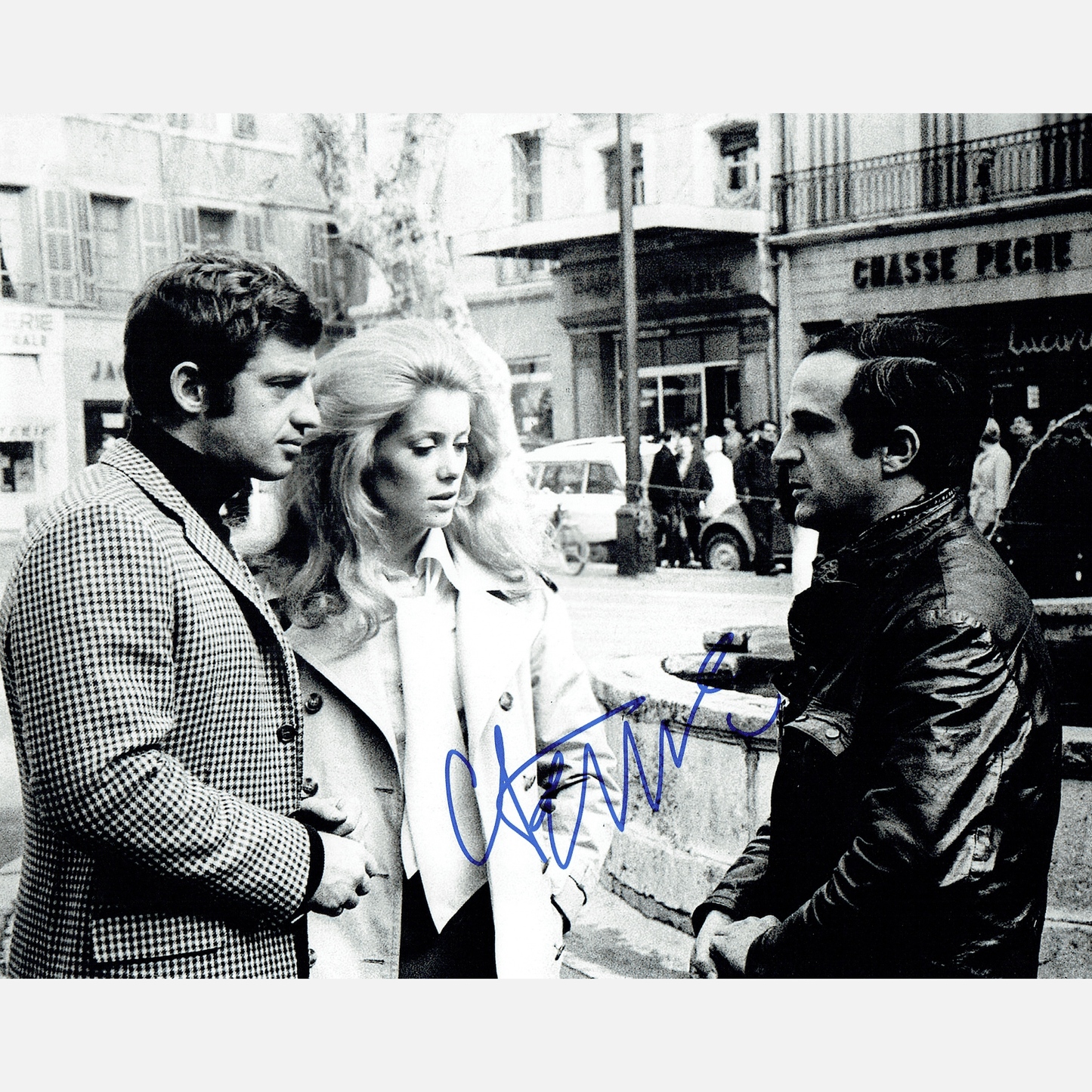 Autograf CATHERINE DENEUVE Certyfikat ACOA 20x25 cm