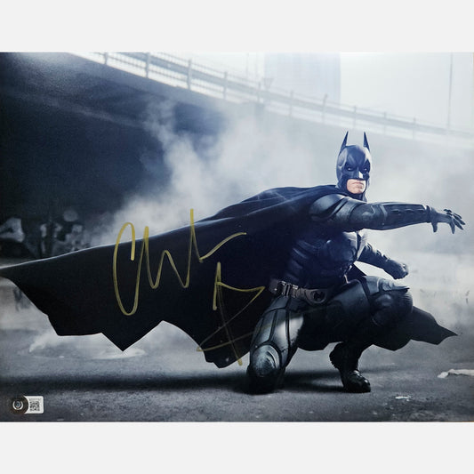 Autograf CHRISTIAN BALE Certyfikat BECKETT 28x36 cm BATMAN