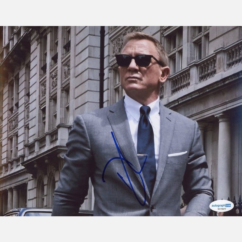 DANIEL CRAIG autograph ACOA signed 8x10 photography 007 JAMES BOND 8x10
