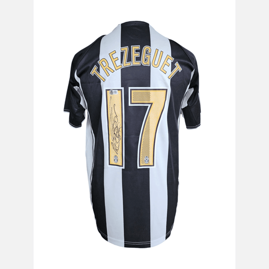 DAVID TREZEGUET signed soccer jersey BECKETT certificate Juventus F.C. Jersey