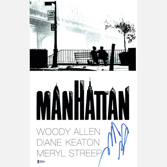 Autograf DIANE KEATON Certyfikat BECKETT 28x43 cm MANHATTAN