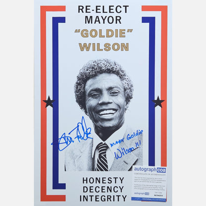 DONALD FULLILOVE autograph ACOA signed 12x18 poster BACK TO THE FUTURE 12x18