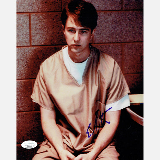 EDWARD NORTON autograph JSA signed 8x10 photography PRIMAL FEAR 8x10