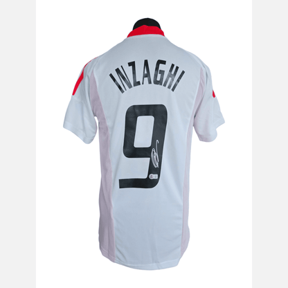 FILIPPO INZAGHI signed soccer jersey BECKETT certificate AC Milan Jersey