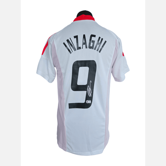 FILIPPO INZAGHI signed soccer jersey BECKETT certificate AC Milan Jersey