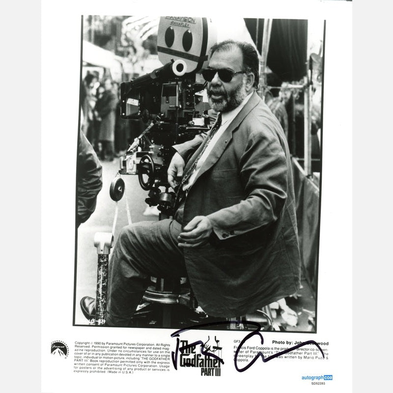 FRANCIS FORD COPPOLA autograph ACOA signed 8x10 photography The GODFATHER 8x10